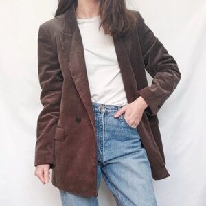 ZARA Brown Corduroy Blazer